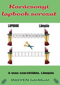 Karácsonyi lapbook sorozat / 3-mas szorzótábla, Lámpás/