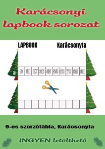 Karácsonyi lapbook sorozat / 9-es szorzótábla, Karácsonyfa/