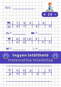 Szabályjáték – gépjáték elsősöknek – összeadás, kivonás 10-es számkörben