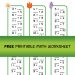 Free printable math worksheet for first graders – Practicing number 11 decomposition with fun spring-themed exercises. Engaging math activities with colorful tulip designs to help kids learn number breakdown and number complements.