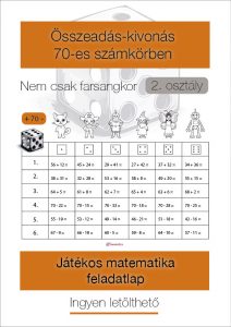 Játékos matematika feladatlap 2. osztályosoknak – Összeadás és kivonás gyakorlása bohócos, színezős játékban
