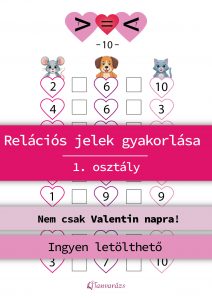 Relációs jelek gyakorlása játékosan – Matematikai feladatlap elsősöknek