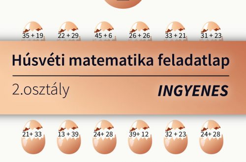 Húsvéti matek feladatlap másodikosoknak a 60-as számkörben. A gyerekeknek összeadásokat kell megoldaniuk, majd a helyes eredmény alapján a tojásokat a megfelelő kosárba helyezni.