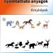 Iskolai előkészítő nyomtatható anyag – árnyékpárosító játék óvodásoknak állatfigurákkal. A gyerekeknek meg kell találniuk az állatok árnyékait, így fejlesztve vizuális észlelésüket.