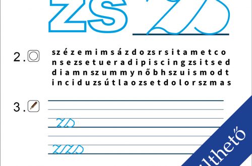 Játékos, színezhető feladatlap a „zs” betű írásának gyakorlására. Tartalmaz nyomtatott betű színezést, betűkereső játékot és írásgyakorlatokat, hogy a gyerekek könnyen és élvezetesen sajátíthassák el a helyes betűformálást.