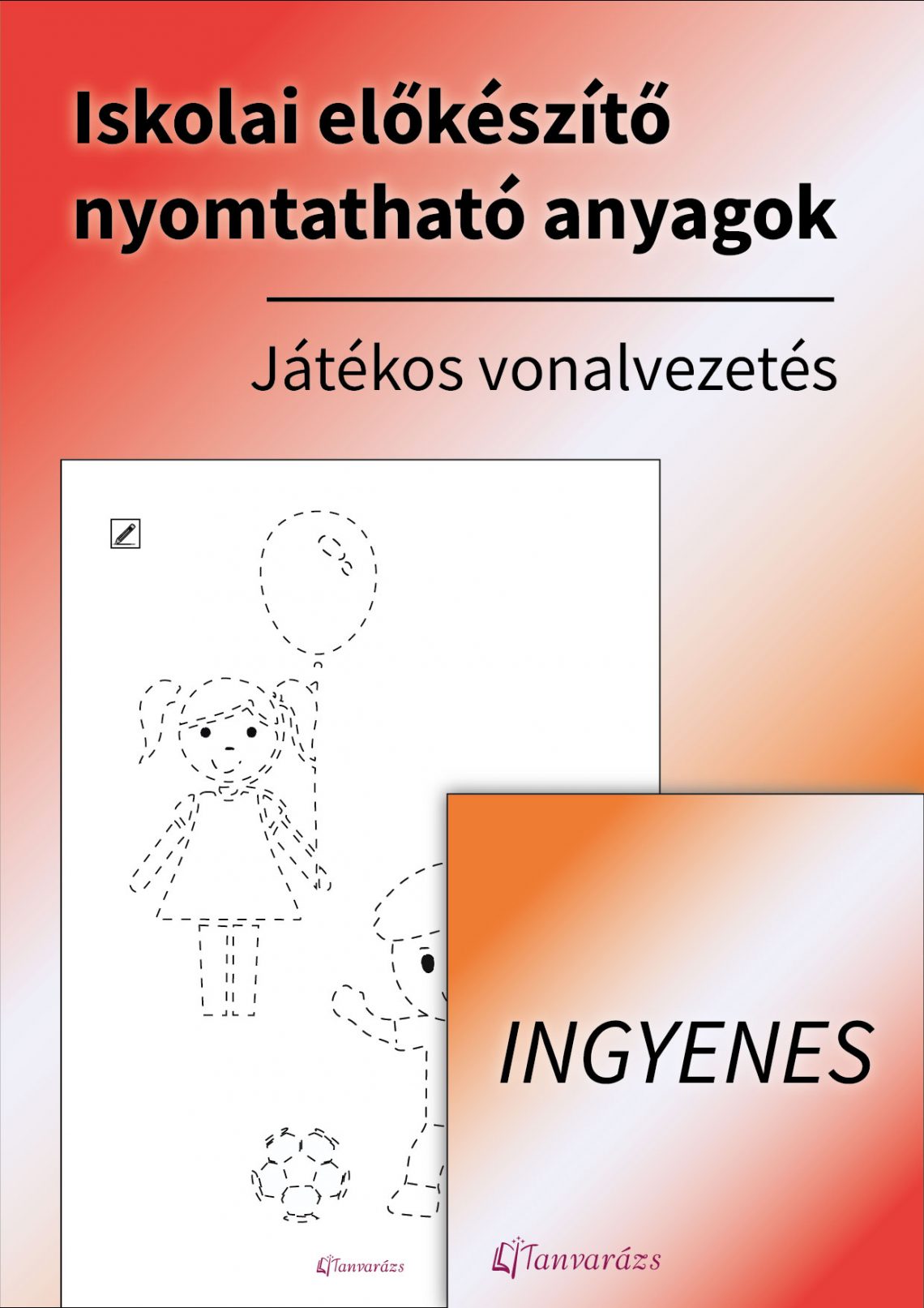 Iskolai előkészítő nyomtatható anyag – Játékos vonalvezető és színező feladatlap 🎨 Szaggatott vonalakkal jelölt rajzok, amelyeket a gyerekeknek teljes vonallá kell kiegészíteniük, majd kiszínezhetnek. Fejleszti a finommotorikát, a ceruzafogást és a szem-kéz koordinációt.