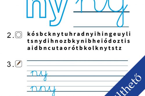 Játékos ny betű írás gyakorló feladatlap gyerekeknek – Ingyenesen letölthető, nyomtatható betűírás fejlesztő feladatlap, amely segíti az óvodások és kisiskolások íráskészségét. A gyerekek különböző játékos feladatokkal gyakorolhatják a „ny” betű helyes írását és felismerését, miközben fejlesztik a finommotorikájukat és koncentrációjukat.