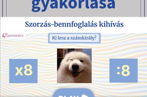 8-as szorzótábla gyakorlása – interaktív online játék