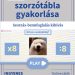 8-as szorzótábla gyakorlása – interaktív online játék