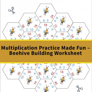 Fun Bee-Themed Multiplication Worksheet for Kids