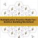 Fun Bee-Themed Multiplication Worksheet for Kids