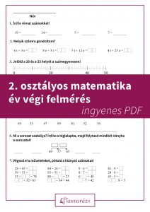 2. osztályos matematika év végi felmérés - ingyenes letölthető feladatlap gyermeked felkészüléséhez.