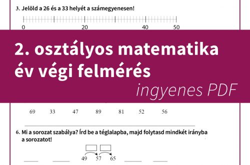 2. osztályos matematika év végi felmérés - ingyenes letölthető feladatlap gyermeked felkészüléséhez.