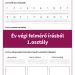 Év végi írás felmérő 1. osztályosoknak egyre nehezedő feladatokkal