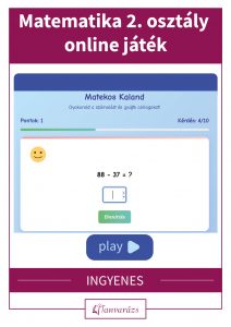 Matematika 2. osztály online jaték gyerekeknek, amivel a számolási rutint lehet fejleszteni
