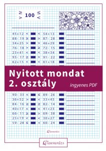 Nyitott mondat 2. osztály feladatlap – ingyenes PDF a 100-as számkörben.