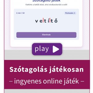 Szótagolás játékosan online feladat
