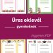 Négy különböző üres oklevél sablon gyerekeknek testreszabható középső résszel.
