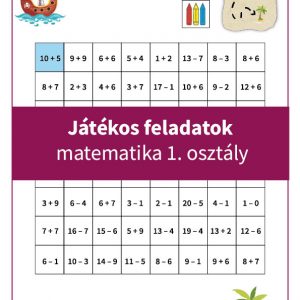 Játékos feladatok matematika 1. osztály: Kalózos matematikai feladatlap első osztályosoknak, ahol az összeadás és kivonás segítségével juttathatják el a hajót a kincses szigetre.