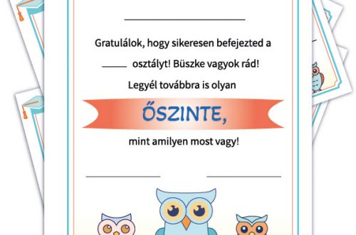 Nyomtatható emléklapok: Személyre szabott elismerés gyerekeknek, 14 különböző tulajdonsággal. Töltsd le ingyen a tanítók számára készített PDF-et!