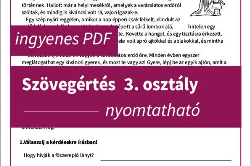 Szövegértés 3. osztály nyomtatható feladatlap: Varázslatos erdő. Ingyenes PDF feladatlap, amely szövegértési feladatokat, igaz-hamis állításokat és időrendi sorrendbe állítást tartalmaz.
