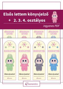 Elsős lettem könyvjelző – színes, kedves és praktikus ajándék elsősöknek, ingyenesen letölthető PDF formátumban.