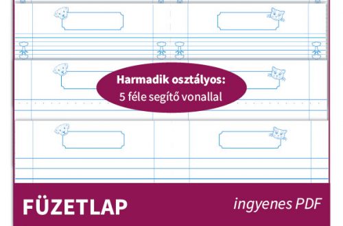 Füzetlap alsótagozatos gyerekeknek 1-4 osztályig, amely segíti a tanulást, pótolja a hiányzó füzeteket, és ideális otthoni gyakorlásra vagy iskolai használatra.