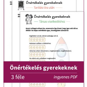 Három féle letölthető önértékelés gyerekeknek: társas viselkedéshez, tanórai munkához és házi feladathoz. Inygen letölthető.