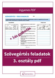 Szövegértés feladatok 3. osztály pdf formátumban – játékos, két összekeveredett történet-alapú gyakorlás nyomtatható feladatlapon