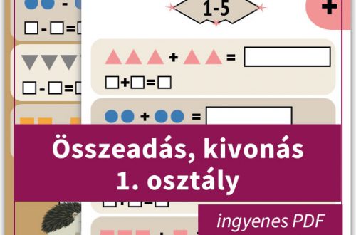 Összeadás, kivonás 1. osztály Színes, játékos feladatlap 1. osztályosoknak az összeadás és kivonás gyakorlására 5-ös számkörben.