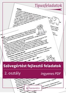 Ingyenes, letölthető szövegértést fejlesztő feladatok 2. osztály számára állatos témában, a nehéz feladattípusok gyakorlására.