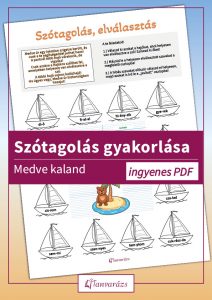 Szótagolás gyakorlása: medvés küldetés feladatlap: egy maci lakatlan szigetről való kijutásához a helyesen elválasztott szavakkal rendelkező hajók közül kell választania. Játékos tanulási feladat alsó tagozatos gyerekeknek